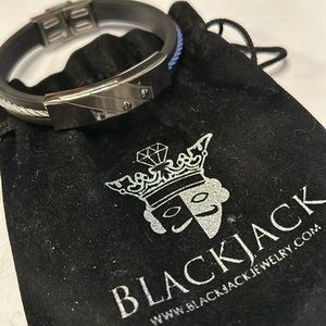 Blackjack stainless steel bracelet